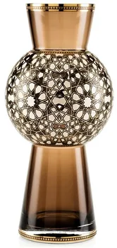 

Mons Igneus Speculo Pearl Vase Reliefs are Made of Pearl Enamel Carved Colored Handmade Decorated with Gilding