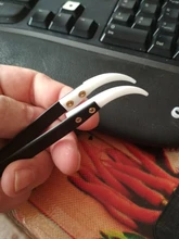 Pinzas cerámicas antiestáticas para cigarrillo electrónico de acero inoxidable, pinzas Cerámicas Industriales con aislamiento recto, Punta curva