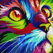 Алмазная мозаика EF 564 Радужный кот 30*40