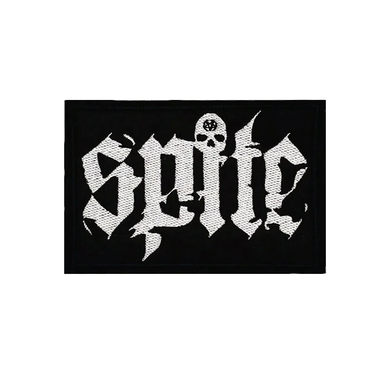 Вышитая металлическая нашивка Spite Hardcore в стиле панк с логотипом музыкальной