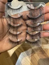 Pestañas postizas de pelo de visón sintético 3D/5D, extensiones de pestañas tupidas largas y naturales de volumen completo, utensilios de maquillaje para ojos hechos a mano, 5 pares