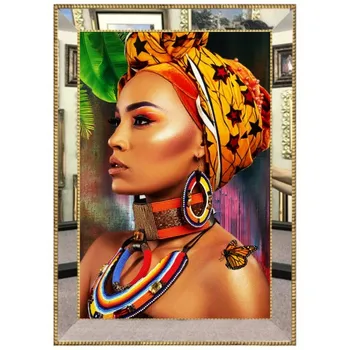 

3D Digital Canvas Painting with Mirror Frame 70 * 100 cm
