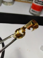 Conector RCA chapado en oro, adaptador de enchufe macho de vídeo/conector de Cable de Audio, 6mm, negro y rojo, superrápido, 2 uds./1 par