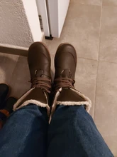 Las nuevas mujeres botas de invierno botas bota de nieve tobillera caliente de botas de mujer plataforma plana tamaño 35-43