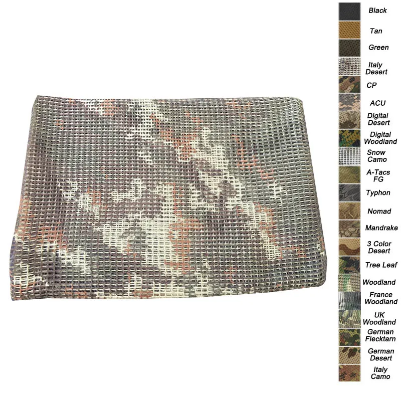 Italy Camo Открытый защитный шейный платок, тактический Камуфляжный шарф - Цвет: Italy Camo