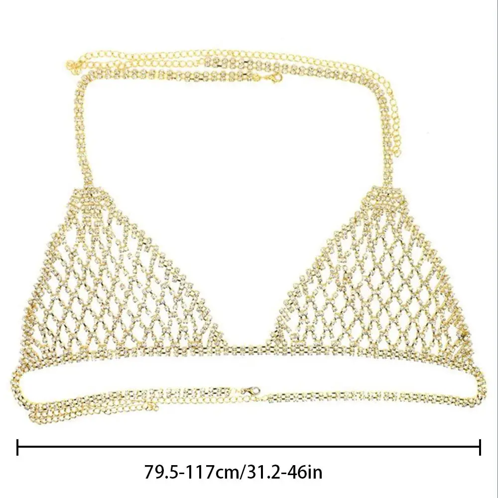 StoneFans Boho Rhinestone Chest Chain Bra Silver Beach Sexy Bra Top  Lingerie Crystal Underwear Night Club Carnival Bra Body Chain Jewelry For  Women