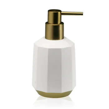 

Soap Dispenser Resin White/Gold