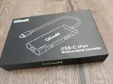 QGeeM USB C Hub for Macbook Pro Air Dual HDMI VGA Micro SD Card Readers Aux PD OTG Multi
