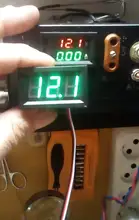 Voltímetro Digital LED de 2 y 3 cables, Detector de voltaje para coche y motocicleta, DC 12V, Monitor de capacidad, color rojo, verde y azul, 0,56 pulgadas