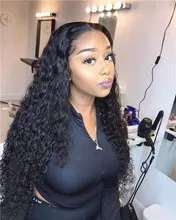 ILARIA-extensiones de pelo ondulado brasileño, extensiones de cabello humano de ondas profundas, Pelo Rizado sin procesar Remy, 28, 30, 32 y 36 pulgadas, Onda de agua