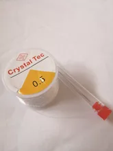 Cuerda elástica de plástico para hacer joyas, cuerda de hilo de 100M