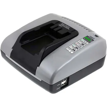 

Powery battery charger with USB for Black & Decker mower mower GLC2500