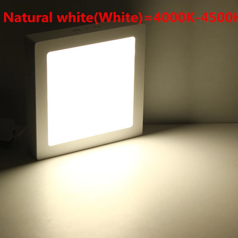 Ecola LED downlight накладной Квадратный даунлайт с драйвером 24W 220V 4200K 6500K 300x300x32 DSSV24ELC DSSD24ELC