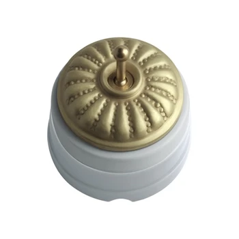 

Switch lid porcelain engraved satin and pin satin