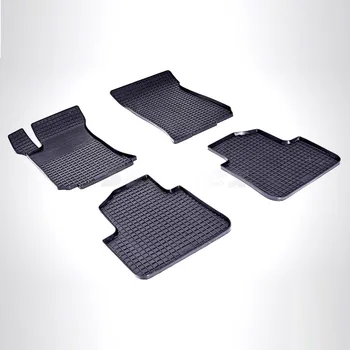 

Rubber grid floor mats for Mercedes-Benz R-class W251 2005-> 4 pcs/set black color [Seintex 85087]