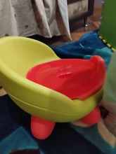 Orinal portátil para bebé, asiento de inodoro, tazón, olla bonita, sartén de entrenamiento de plástico para niño y niña, inodoro con respaldo cómodo