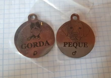 Etiqueta de identificación del perro de Mascota para cachorro y gato, gatito, grabado gratis, Collar para perros, accesorios, etiqueta para perro, tarjeta de identidad personalizada, suministros para mascotas