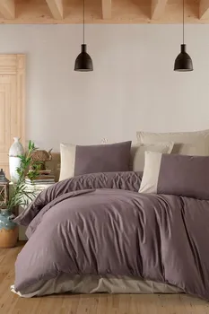 

Multi Color 100% Cotton Boutique Double King Queen Duvet Cover Set PURE V2 KAHVE