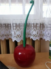 Cepillo de baño nueva hermosa cereza forma Cepillo para inodoro Cepillo de inodoro y titular Set de inodoro Cepillo de Borstel Wc Cepillo Wc trump enikemathemick ④ decoración de hogar