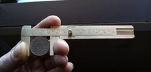 Measuring-Ruler Brass-Caliper Vernier Dual-Scale Retro Mini High-Quality Portable Pure-Copper
