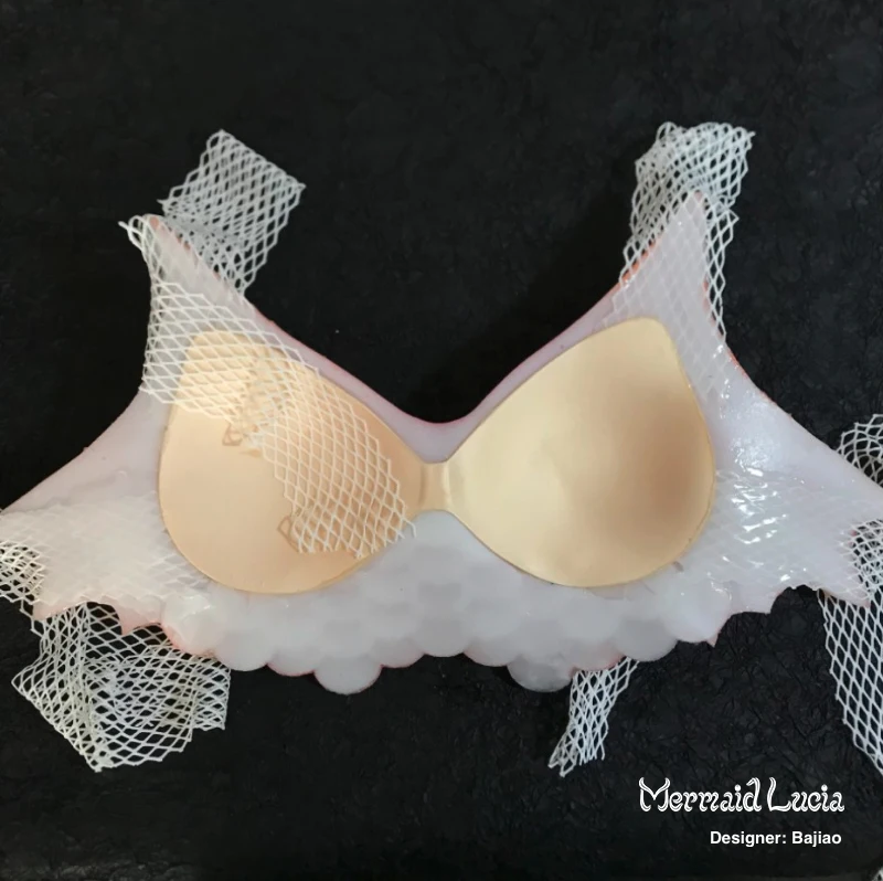 Mermaid Silicone Shell Bra Style 4 Little Mermaid Top Costume - Mermai