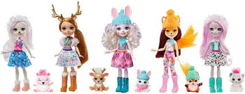 

Set of 5 dolls enchantimals snow day