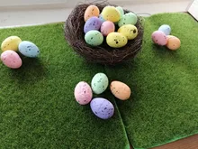 Supply Vine Easter-Egg-Stand Bird-Pigeon-Eggs Foam Party-Decor Brown DIY Colorful Mini