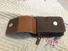 Riñonera de cuero auténtico para hombre, Bolso pequeño de piel de vaca, a la moda, con gancho, riñonera, funda para teléfono de 5,5 , 1609