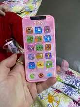 Juguetes de música de teléfono móvil de imitación para bebés, máquina de aprendizaje rusa en inglés, educativa, Para edades tempranas