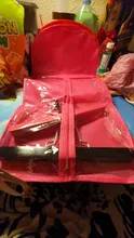 Bolsa de pelo negro Rosa Alileader con soporte de almacenamiento de peluca para pelucas, accesorios de peluca transparentes no tejidas, bolsa de almacenamiento para pelucas
