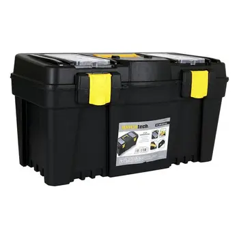 

Toolbox with Compartments Bricotech Black Yellow (59,7 x 28,5 x 32 cm)