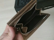 Billetera corta con cremallera para hombre, monedero Vintage de gran capacidad, tarjetero de marca de lujo