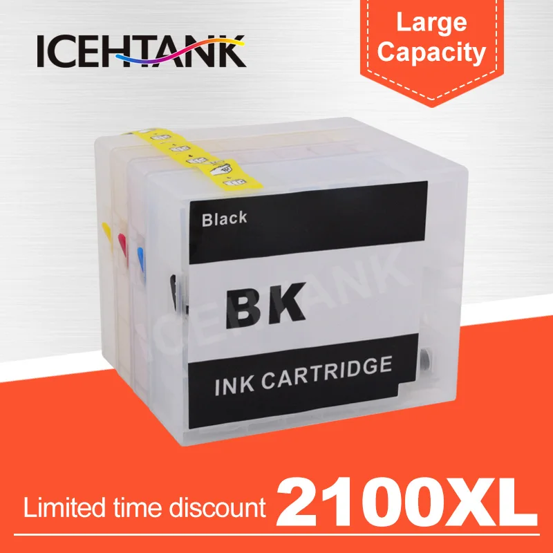 

ICEHTANK PGI 2100 Refillable Ink Cartridge For Canon MAXIFY Ib4010 IB4110 MB5110 MB5310 MB5410 Printer