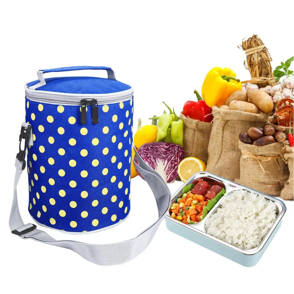 

Medium Round Oxford Insulation Bag Lunch Pack -1