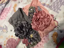 Diadema elástica con lazo para bebé, diadema de flores 3D, accesorios para el cabello de princesa, 1 Uds.