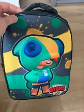 Brawling-mochila de dibujos animados de star Game Leon, Bolsa Escolar de juguete de alta capacidad de nailon, impermeable, bolsa de viaje, mochila de acción de dibujos animados