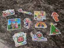 10/30/50/100 Uds Anime Cocomelon inglés rimas Graffiti pegatina para ordenador portátil monopatín de la motocicleta etiqueta regalo niños regalo para niños Juguetes