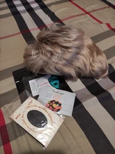 Pelucas de cabello sintético para mujeres negras, pelo rubio Natural corto de raíces oscuras