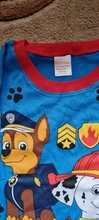 Paw Patrol-Pijama de algodón para niños, ropa de dormir de dos piezas, de manga larga