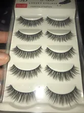 Fake Eyelashes Makeup Daily Natural Thick HBZGTLAD 5-Pairs Handmade 3D