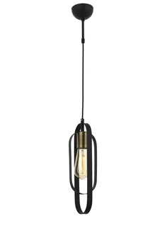 

AVONNI AV-60066-1BSY Black Painted Modern Chandelier, E27, Metal