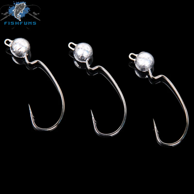 

High Carbon steel lead hook, soft bait hook,3g5g7g10g,sharp barbsfor baitcasting rod and spinning rodfactory salesea fishing