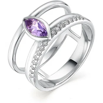 

Alcor ring with amethyst and cubic zirconia