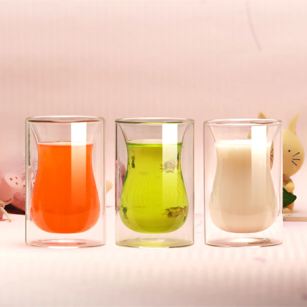 Set-of-4-Double-Walled-Glass-wine-glasses-Coffee-Cups-150ml-Whiskey-Drinkware-Latte-Cappuccino-Tea (2)