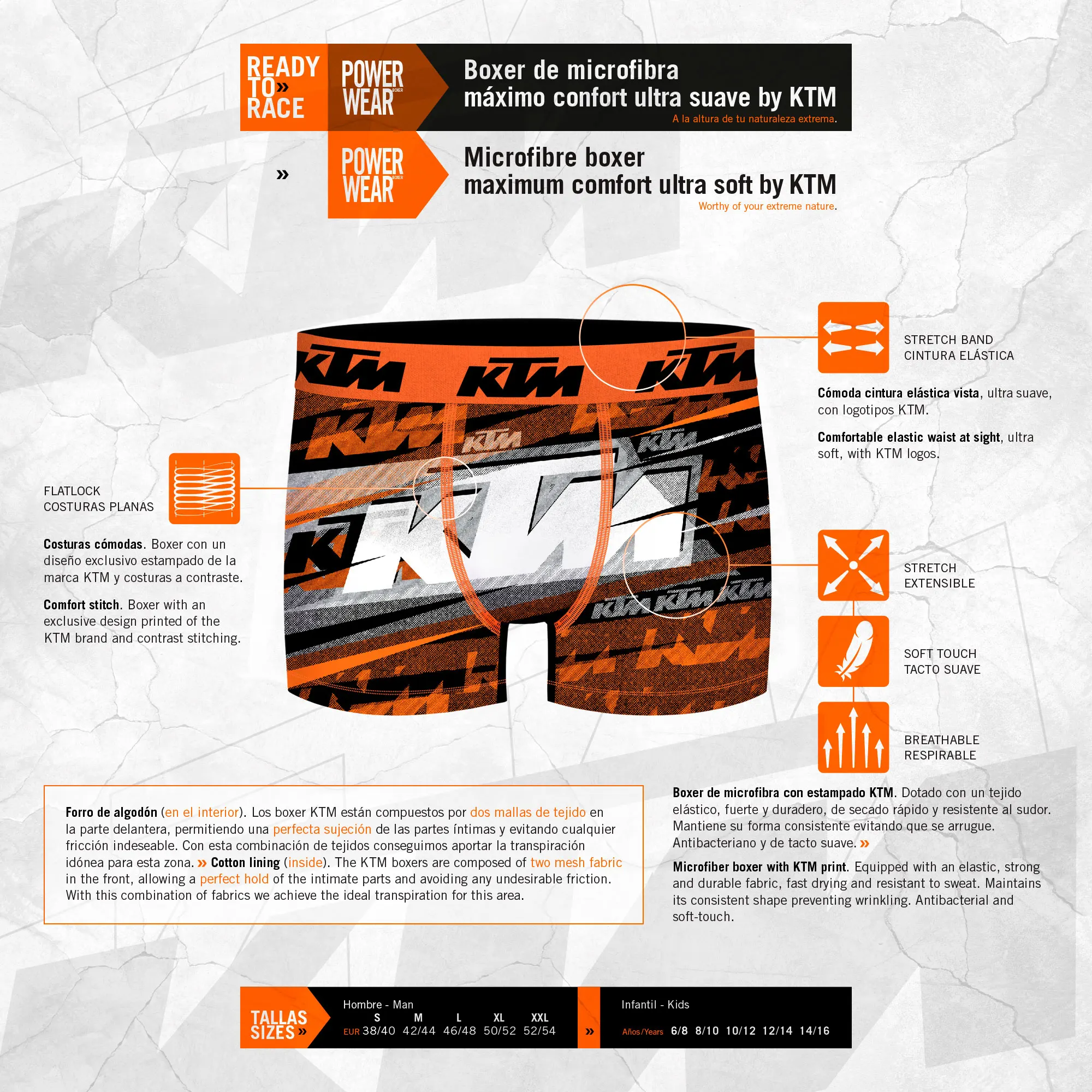 KTM боксеры stampings Упаковка Топ 10 дисков в 5 различных моделей мужские шорты