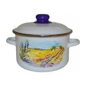 

Casserole enameled 3.0 L steel enamel lavender field 1rd181m