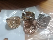 Anillo de metal con diseño de oso, joyería para la mano en ácero inoxidable, enchapado en oro y plata en tallas 6-8, 1 unidad