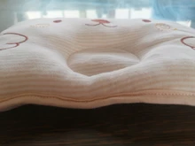 Almohada adaptable a la forma de bebés, almohada decorativa de cabeza plana para bebés de 0 a 24 meses