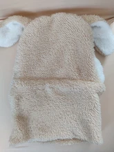 Sombrero de invierno para niños y niñas, gorros de lana con dibujos animados, bufanda gruesa, fotografía de bebé recién nacido