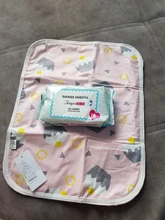 Alfombrillas reutilizables para cambio de bebé, EVA, impermeable, transpirable, para pañales de bebé, almohadillas con estampado de dibujos animados, 1 Uds.